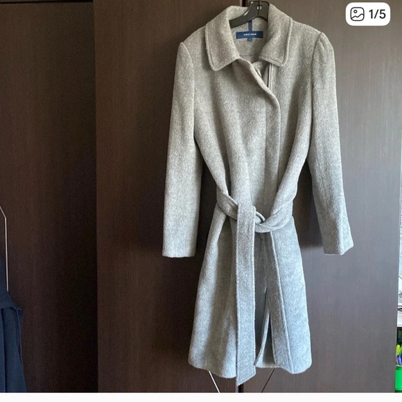 NWT NWT COLE HAAN alpaca wool coat size 4 - Picture 1 of 5